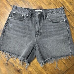 Women's Gray Denim Shorts